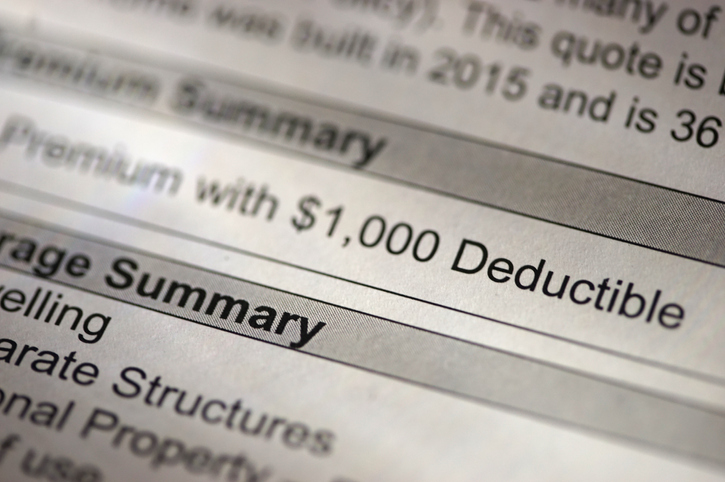Car Accident Deductibles - California